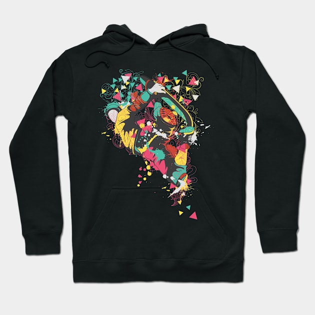 Skateboarding Hoodie by CoffeeandTeas